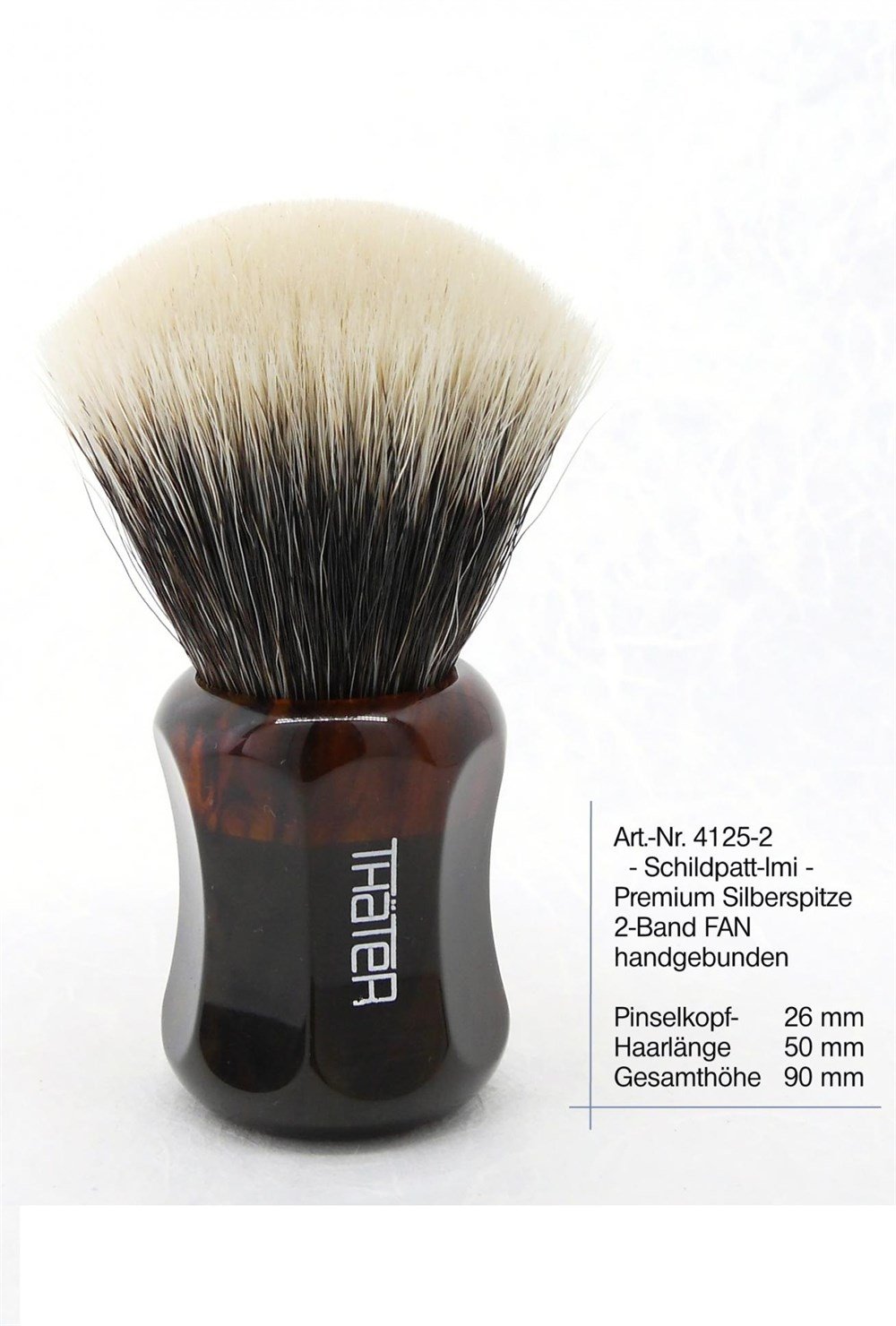 THATER 4125/3 SILVERTIP,2BAND PORSUK KILI TIRAŞ FIRÇASI IVORY