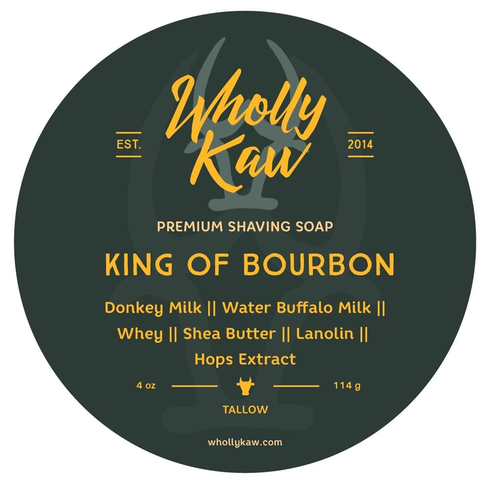 WHOLLY KAW ARTISAN TIRAŞ SABUNU 114GR / KING OF BOURBON