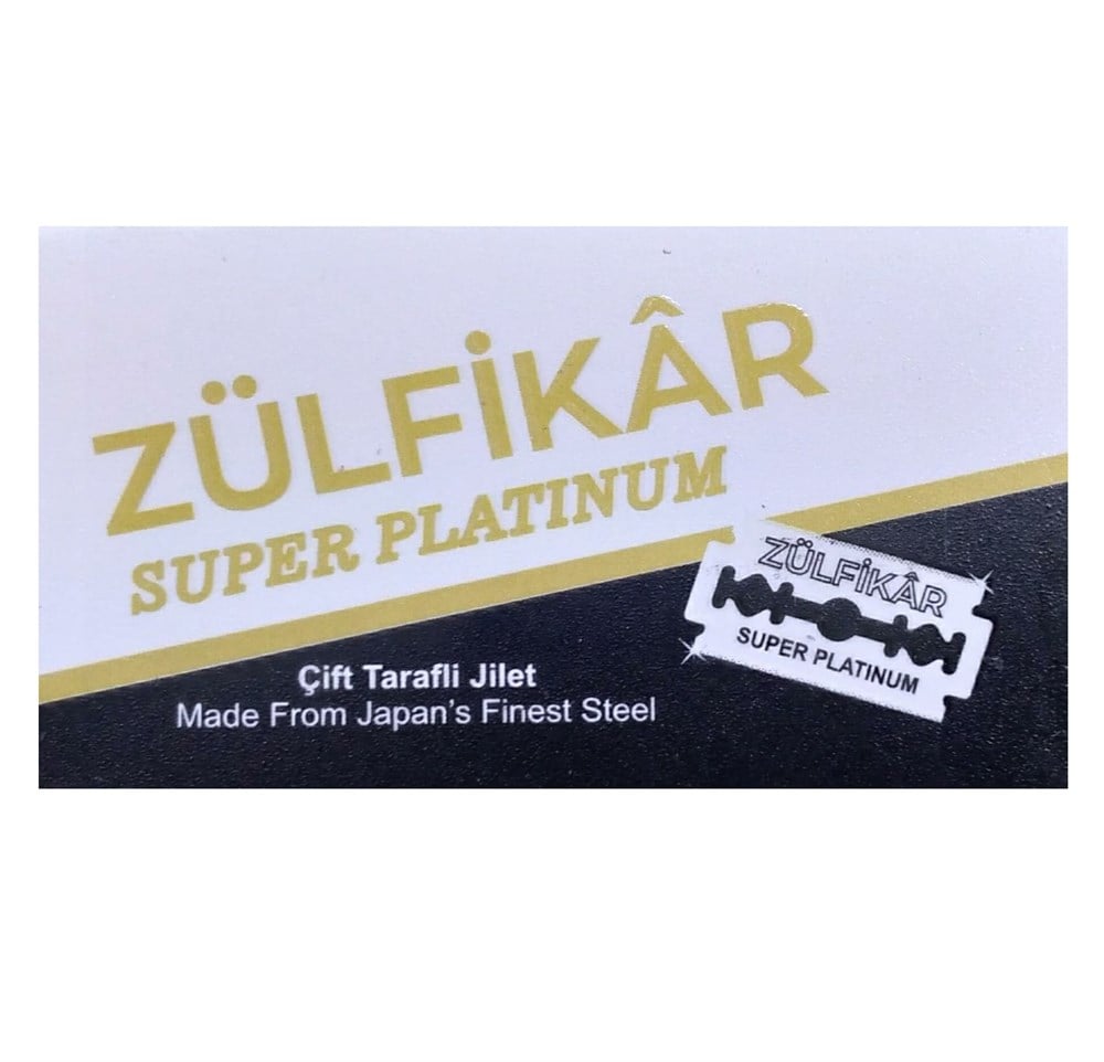 ZÜLFİKAR SUPER PLATINUM ÇİFT KENAR TIRAŞ JİLETİ 5Lİ