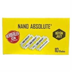 NANO ABSOLUTE STAINLESS STEEL ULTRA SHARP ÇİFT KENAR TIRAŞ JİLETİ 10LU