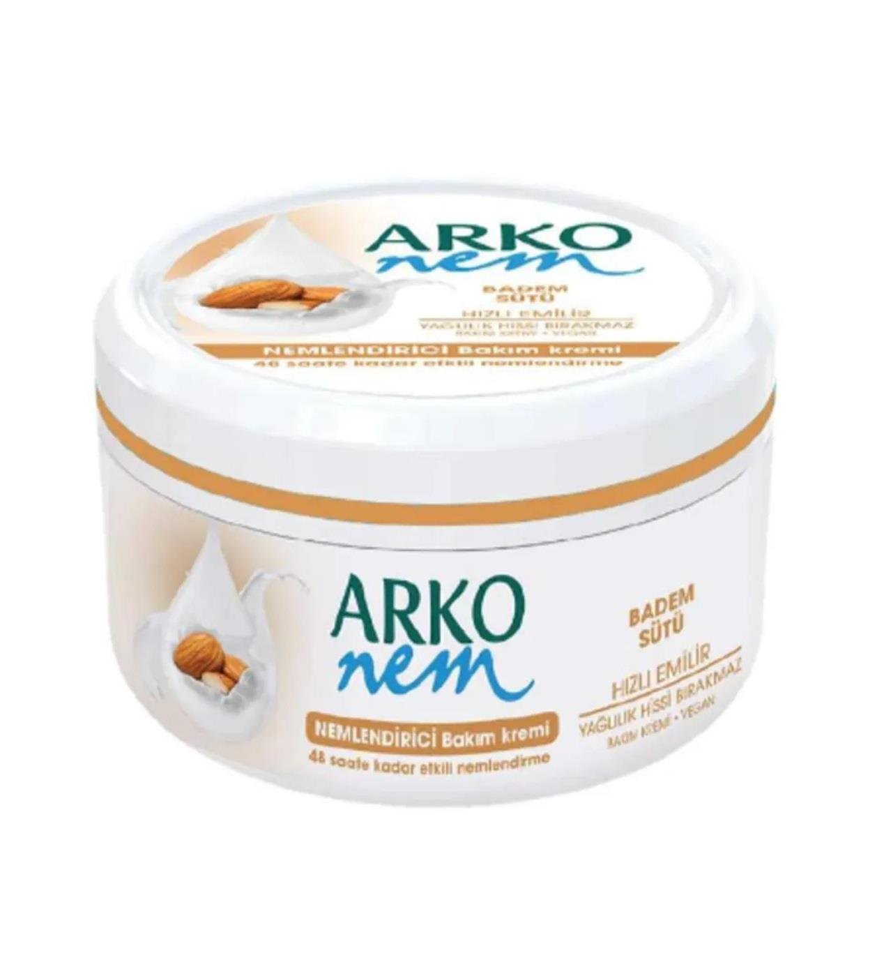 ARKO NEM CİLT BAKIM KREMİ 300ML BADEM SÜTÜ