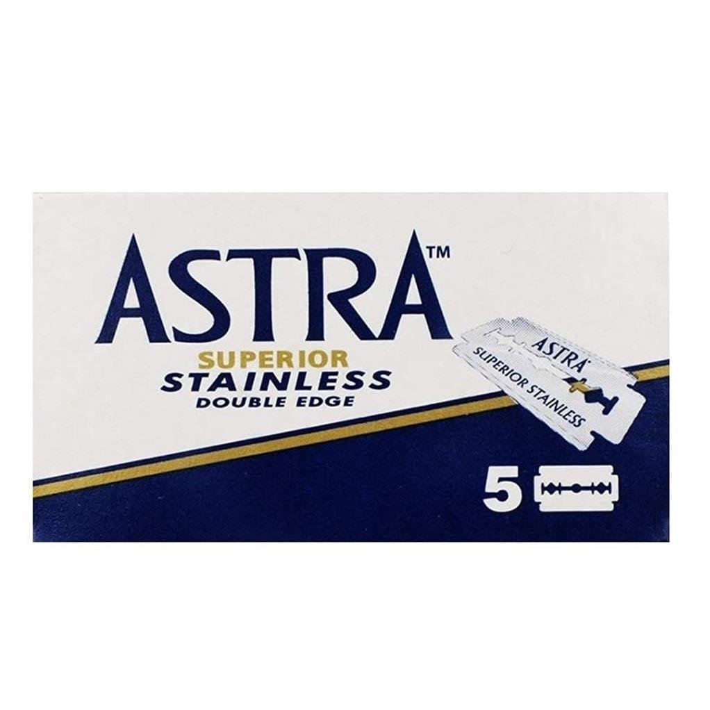 ASTRA SUPERIOR STAINLESS (MAVİ) ÇİFT KENAR TIRAŞ JİLETİ