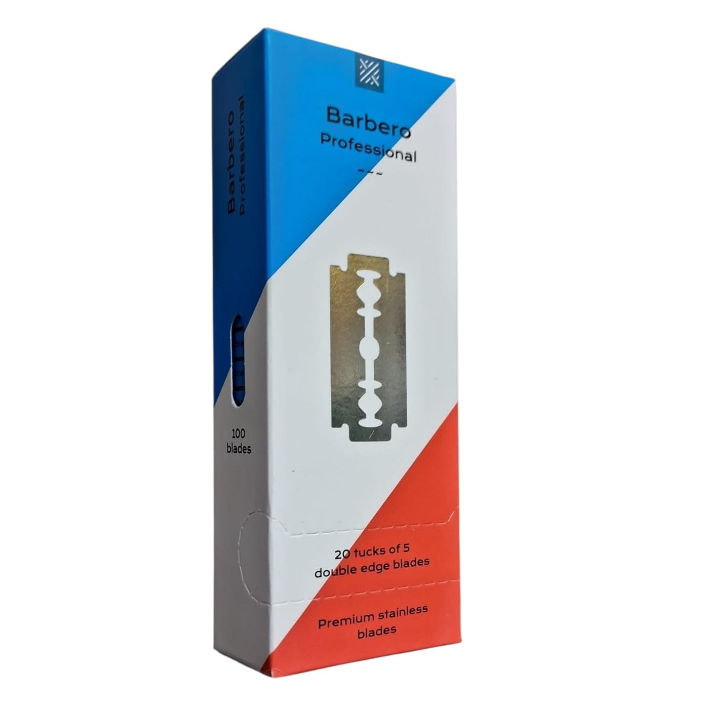 BARBERO PROFESSIONAL PREMIUM STAINLESS ÇİFT KENAR TIRAŞ JİLETİ 100LÜ