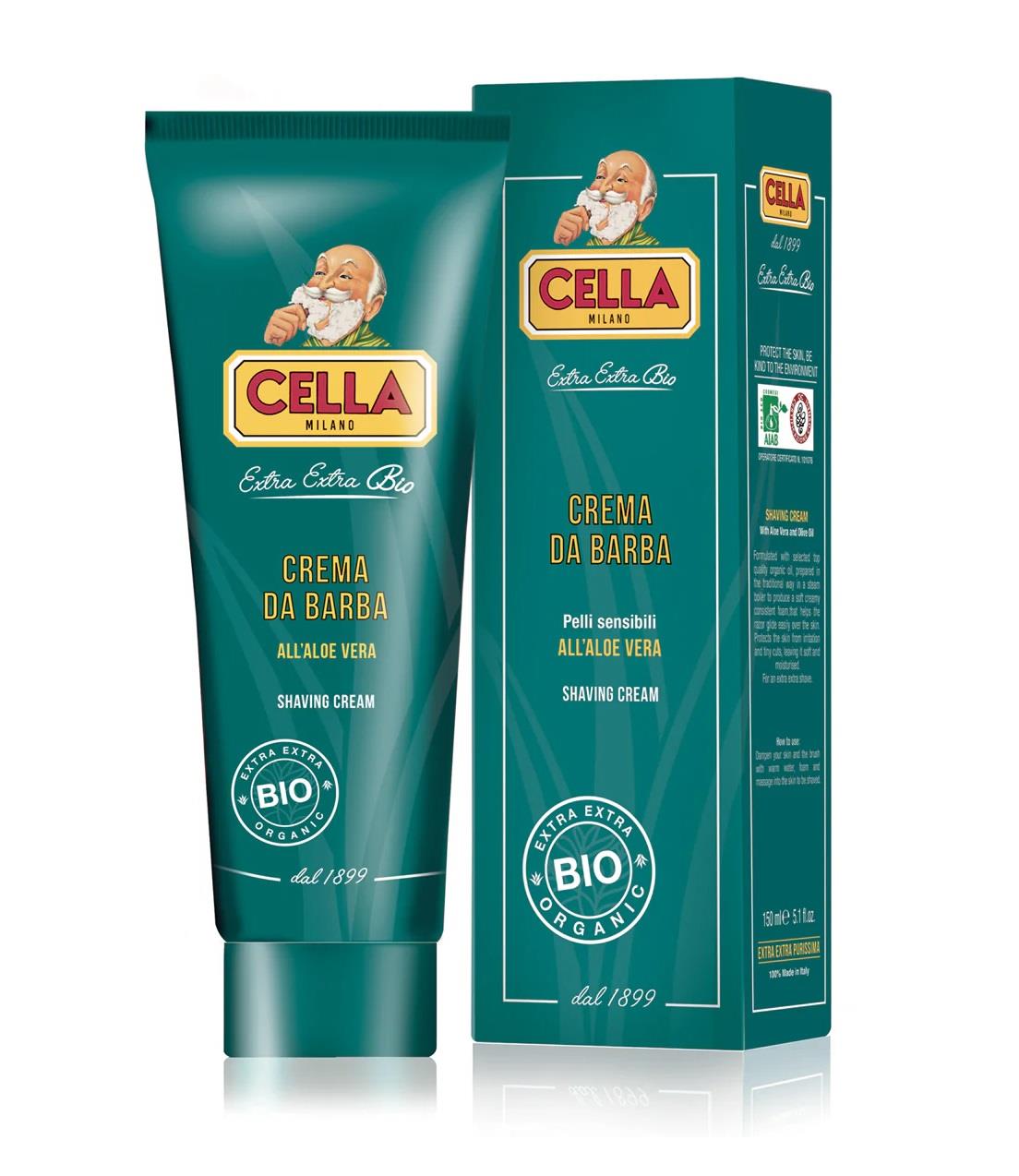 CELLA MILANO BIO ORGANIC TÜP TIRAŞ KREMİ 150ML