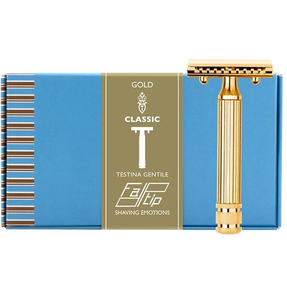 FATIP GRANDE GENTILE GOLD ÇİFT KENAR TIRAŞ ALETİ KROM KAPALI TARAK