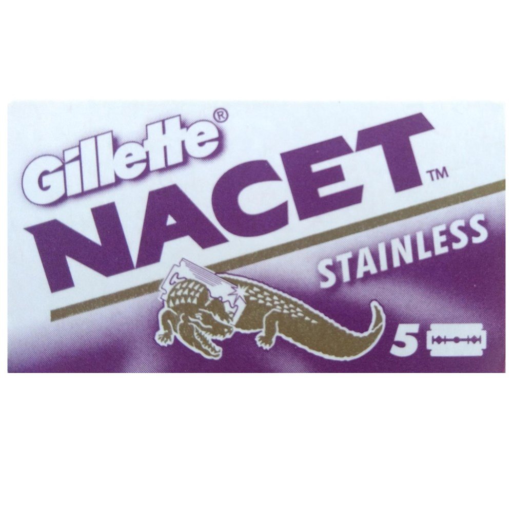 GILLETTE NACET STAINLESS ÇİFT KENAR TIRAŞ JİLETİ 5Lİ
