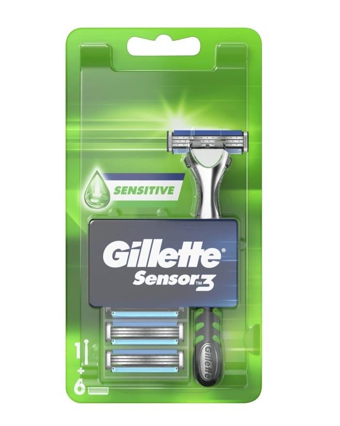 GILLETTE SENSOR 3 SENSITIVE TIRAŞ ALETİ 6 YEDEKLİ
