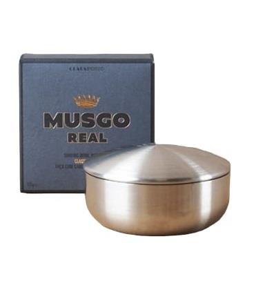 MUSGO REAL CLASSIC SCENT ÇELİK KASELİ TIRAŞ SABUNU 125GR 