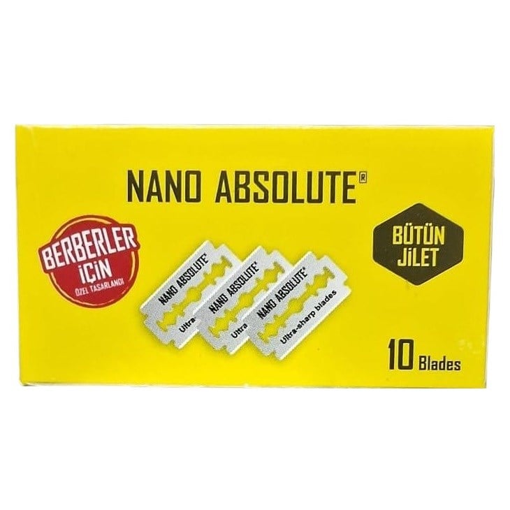 NANO ABSOLUTE STAINLESS STEEL ULTRA SHARP ÇİFT KENAR TIRAŞ JİLETİ 10LU