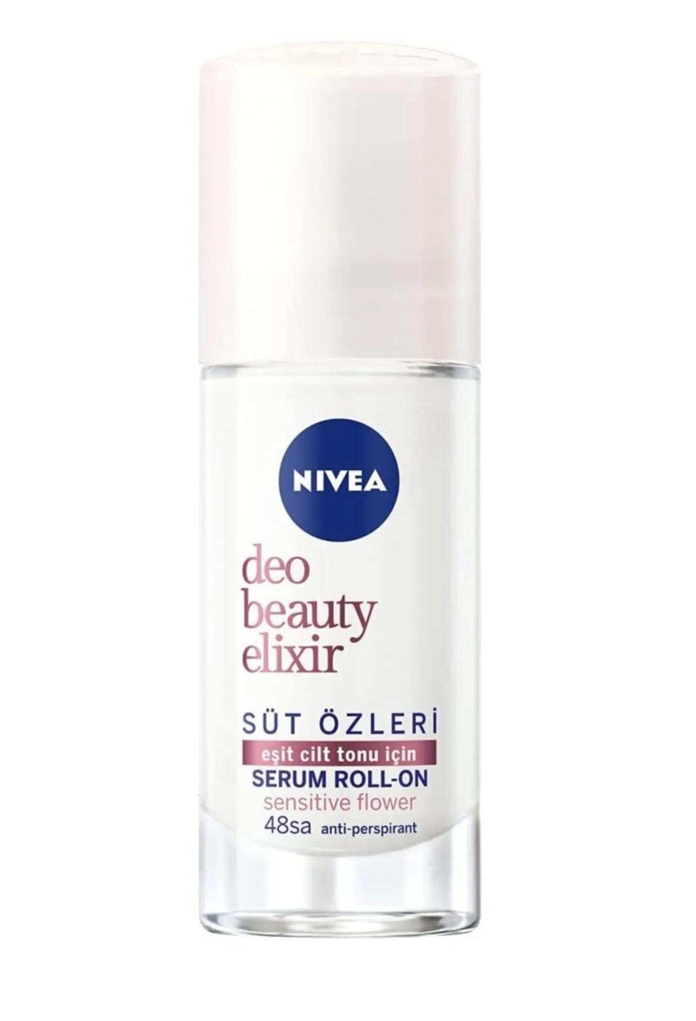 NIVEA DEO BEAUTY ELIXIR SÜT ÖZLERİ BAYAN SERUM ROLL-ON DEODORANT 50ML
