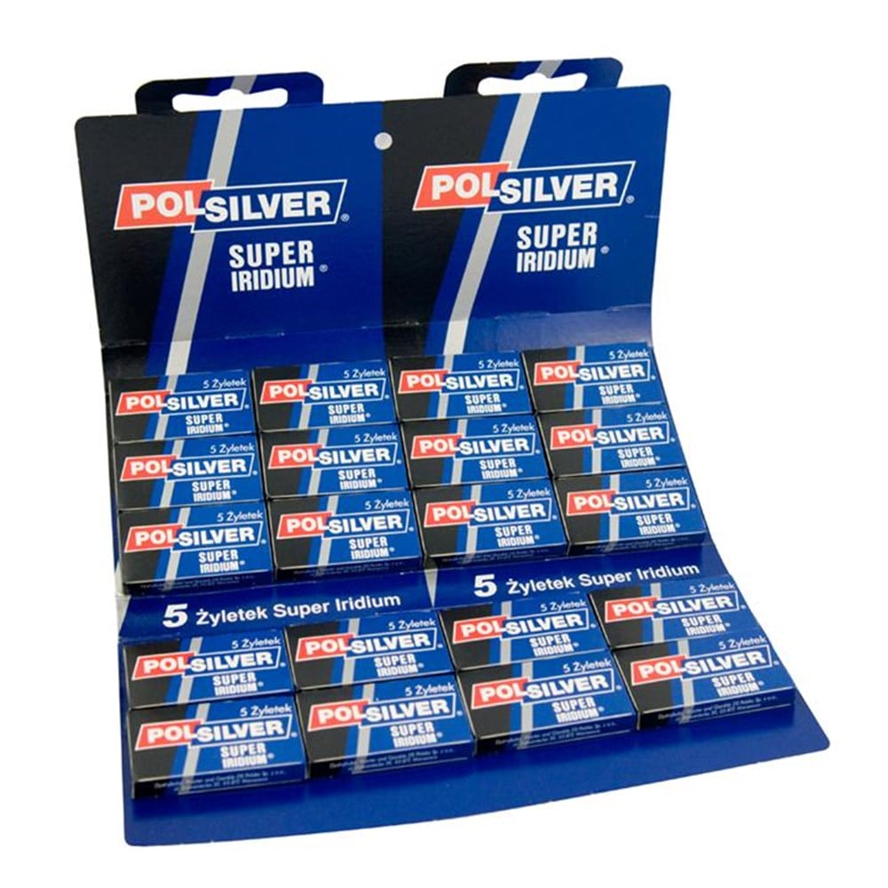 POLSILVER SUPER IRIDIUM ÇİFT KENAR TIRAŞ JİLETİ 100LÜ