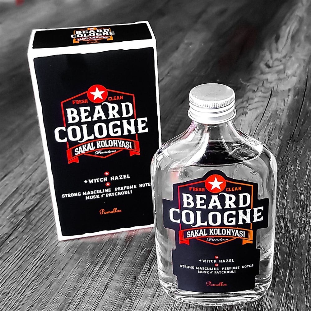 POMELLOS BEARD COLOGNE RED TIRAŞ KOLONYASI 250ML MİSK&PAÇULİ
