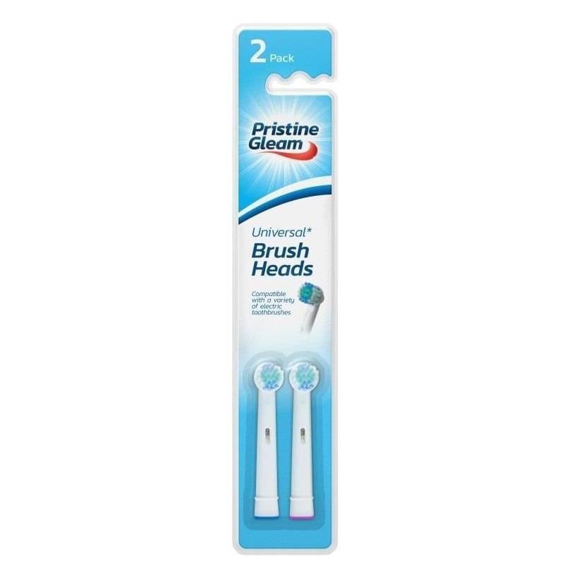 PRISTINE GLEAM UNIVERSAL ORAL-B UYUMLU YEDEK DİŞ FIRÇASI 2Lİ ORTA SERTLİK