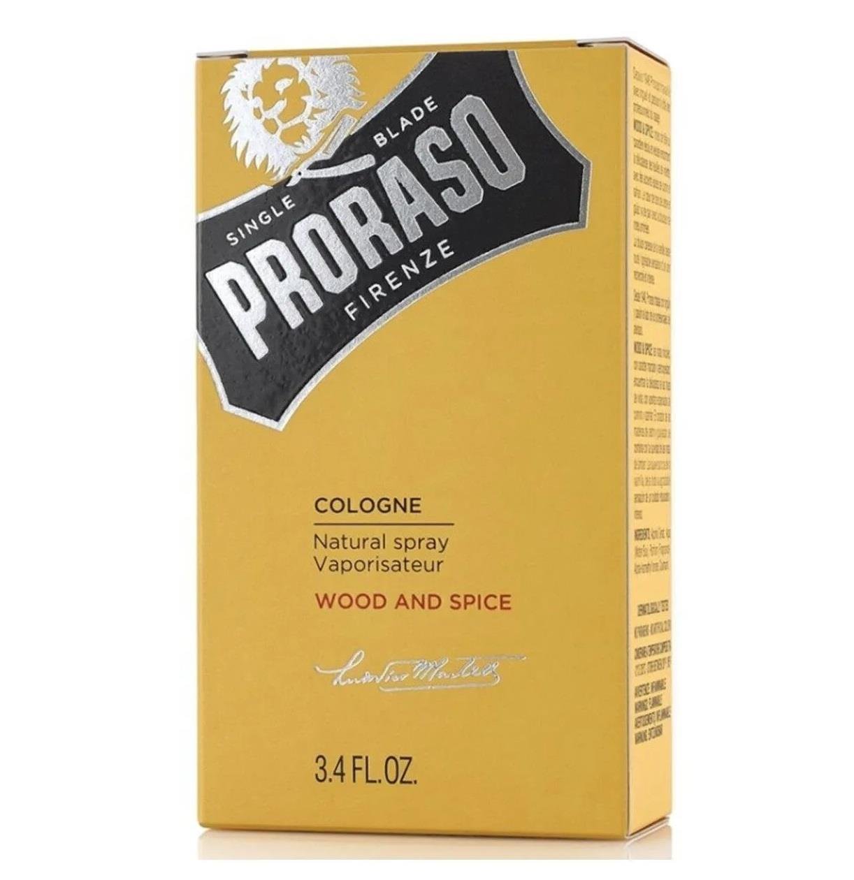 PRORASO EAU DE COLONIA 100ML WOOD AND SPICE