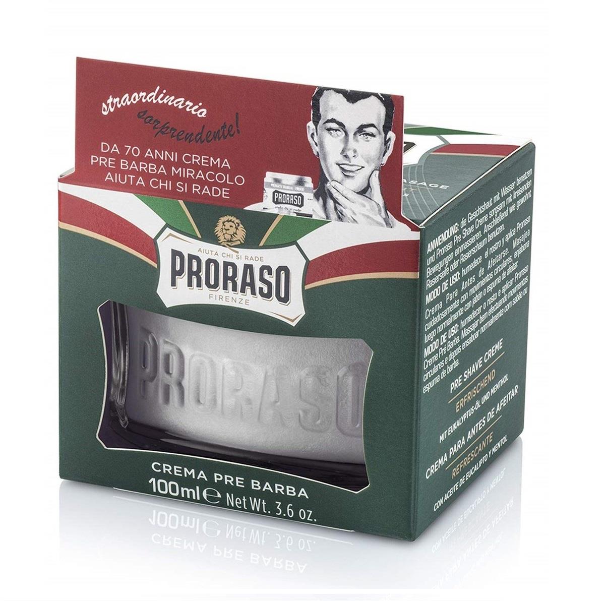 PRORASO TIRAŞ ÖNCESİ KREMİ OKALİPTUS&MENTOL 100ML