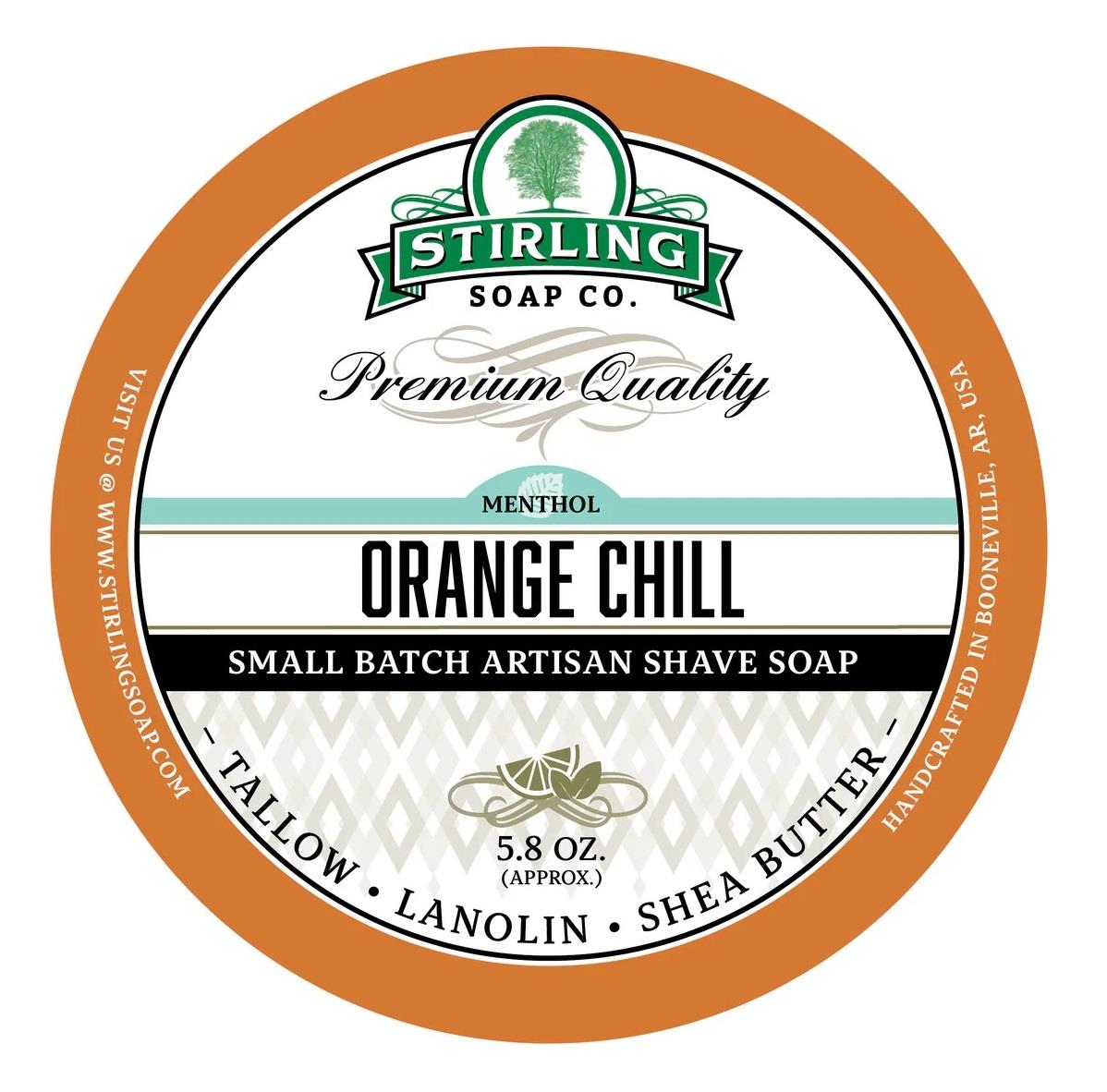 STIRLING ARTISAN KASELİ TIRAŞ SABUNU 170ML ORANGE CHILL