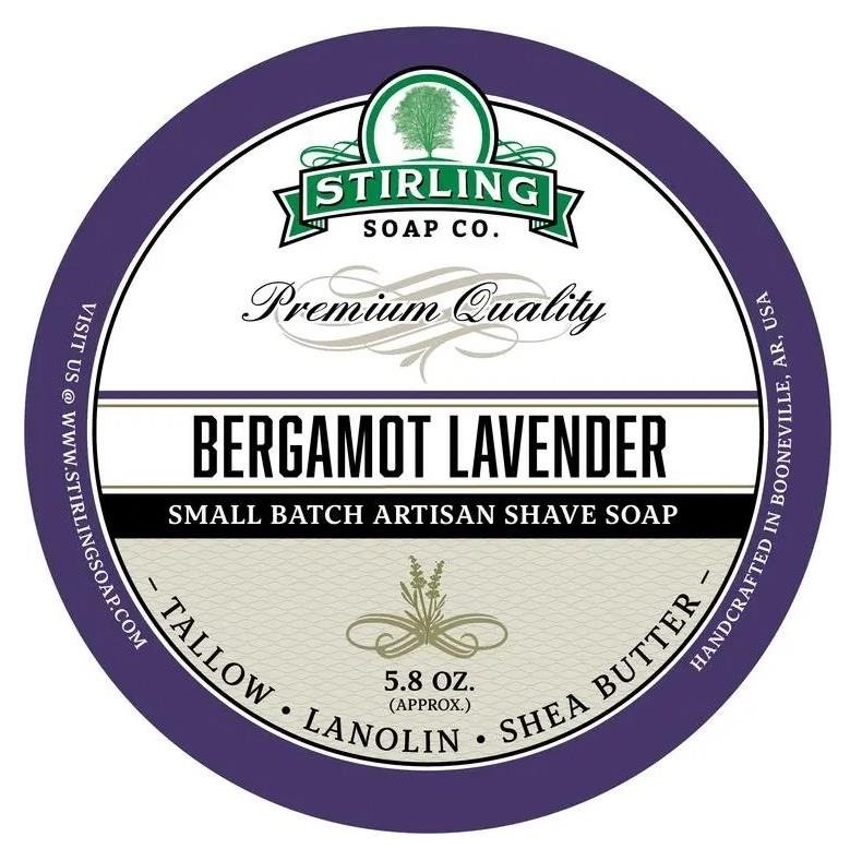 STIRLING ARTISAN KASELİ TIRAŞ SABUNU 170ML BERGAMOT LAVENDER