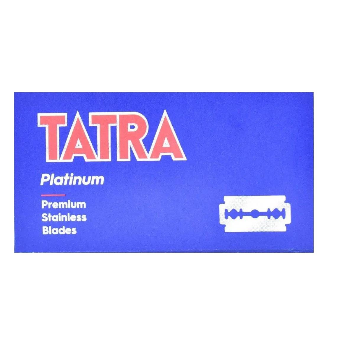 TATRA PLATINUM PREMIUM STAINLESS ÇİFT KENAR TIRAŞ JİLETİ 5'Lİ