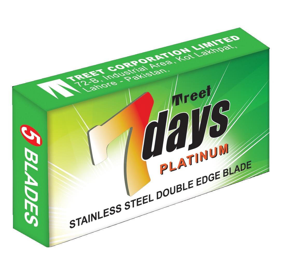 TREET 7 DAYS PLATINUM ÇİFT KENAR TIRAŞ JİLETİ 5Lİ
