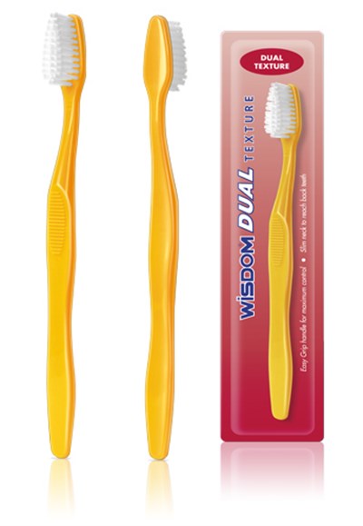 WISDOM DUAL TEXTURE DİŞ FIRÇASI (ORTA SERT)
