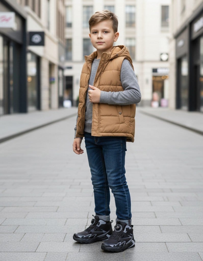 Buckhead Trekky 3117 Siyah  Outdoor Ortopedik Su Geçirmez Günlük Erkek Çocuk Bot