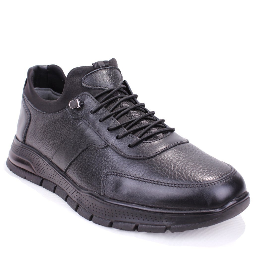 Dagoster DMA08-1080 Siyah Ortopedik Günlük Slip On  Erkek Deri Ayakkabı