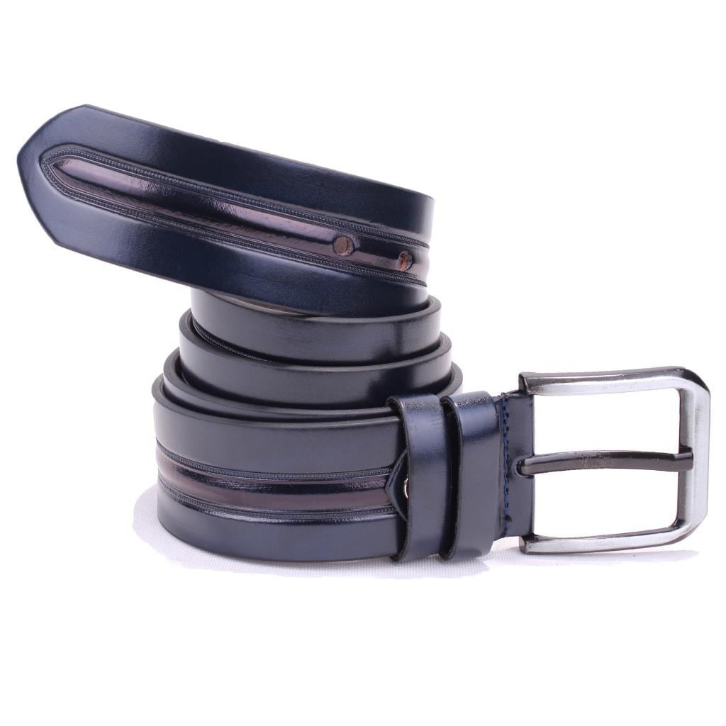 Dagoster DMK26-457 Lacivert 4.5 cm Suni Deri Erkek Kemer