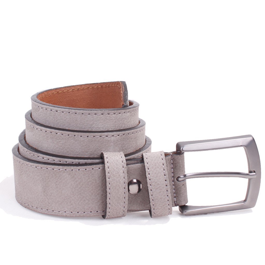 Dagoster DMK26-464DG Gri 4 cm Hakiki Deri Erkek Kemer