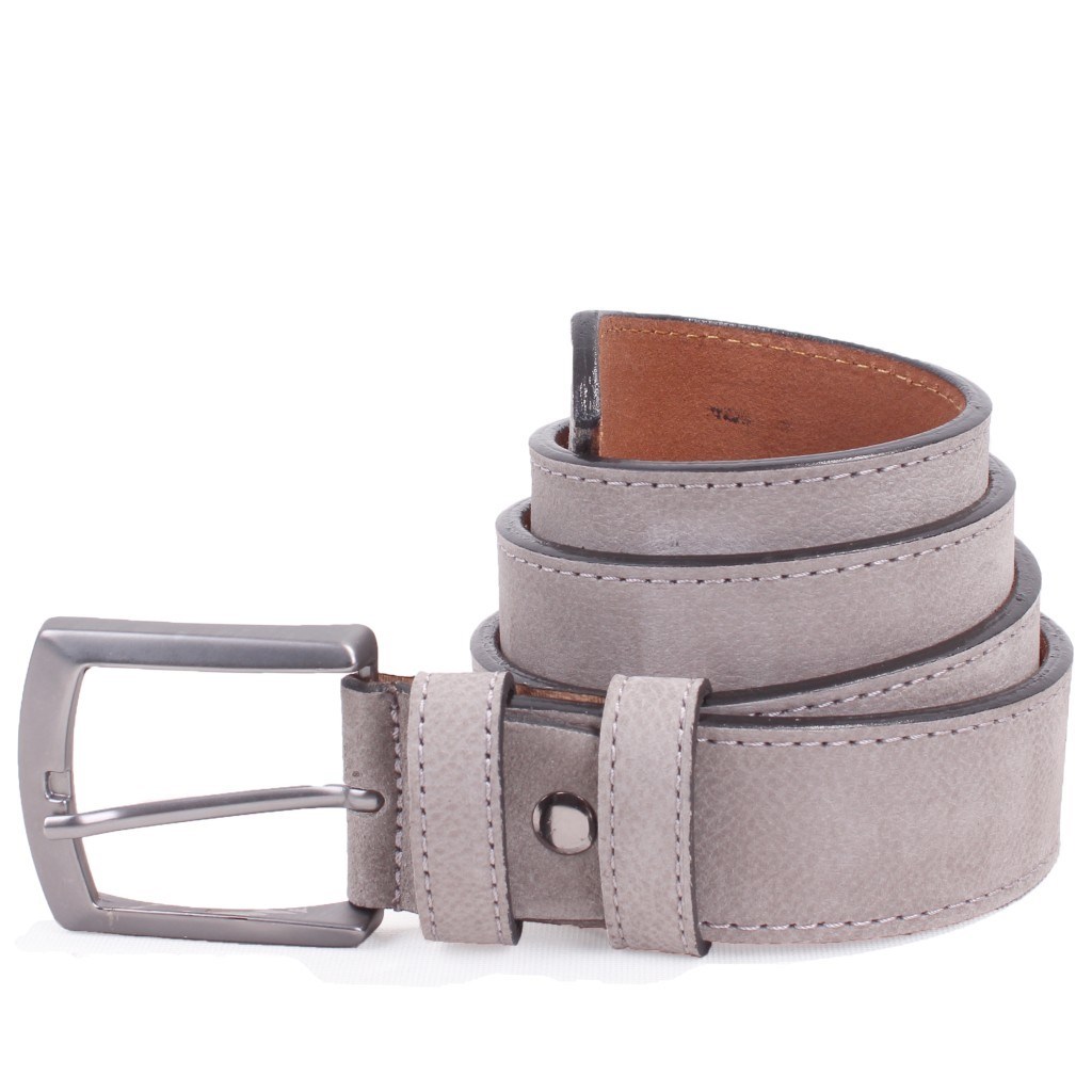 Dagoster DMK26-464DG Gri 4 cm Hakiki Deri Erkek Kemer