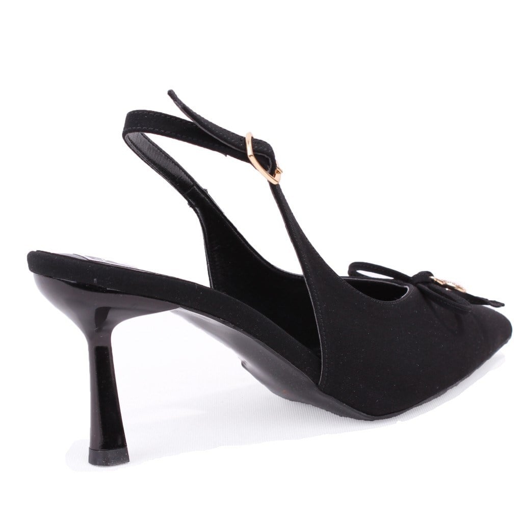 Dagoster DZA07-12042727 Siyah 8 cm İnce Topuklu Abiye Kadın Ayakkabı