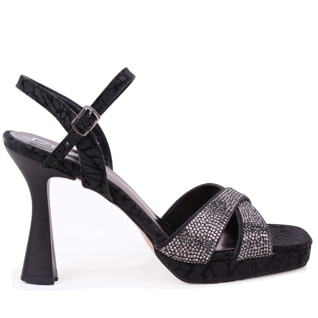 Dagoster DZA07-337650 Siyah 10.5 cm Kalın Topuklu Platform Kadın Ayakkabı