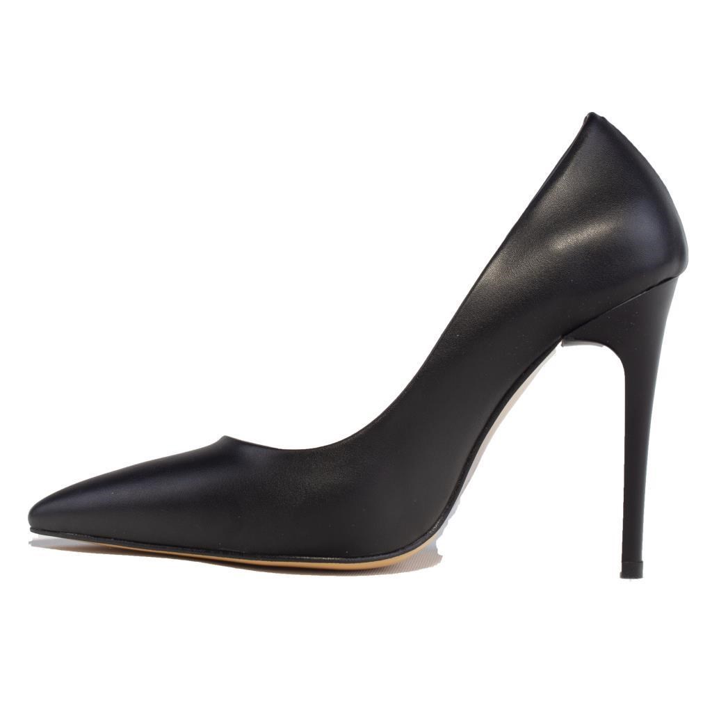 Dagoster DZA07-388460 Siyah 10,5 cm İnce Topuklu Stiletto Kadın Ayakkabı