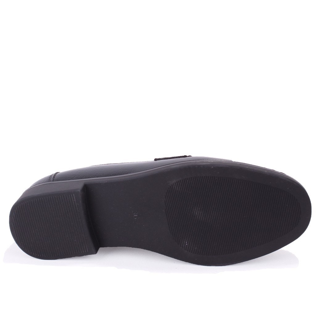 Dagoster DZA07-6826186 Siyah Rugan Günlük Loafer  Kadın Ayakkabı