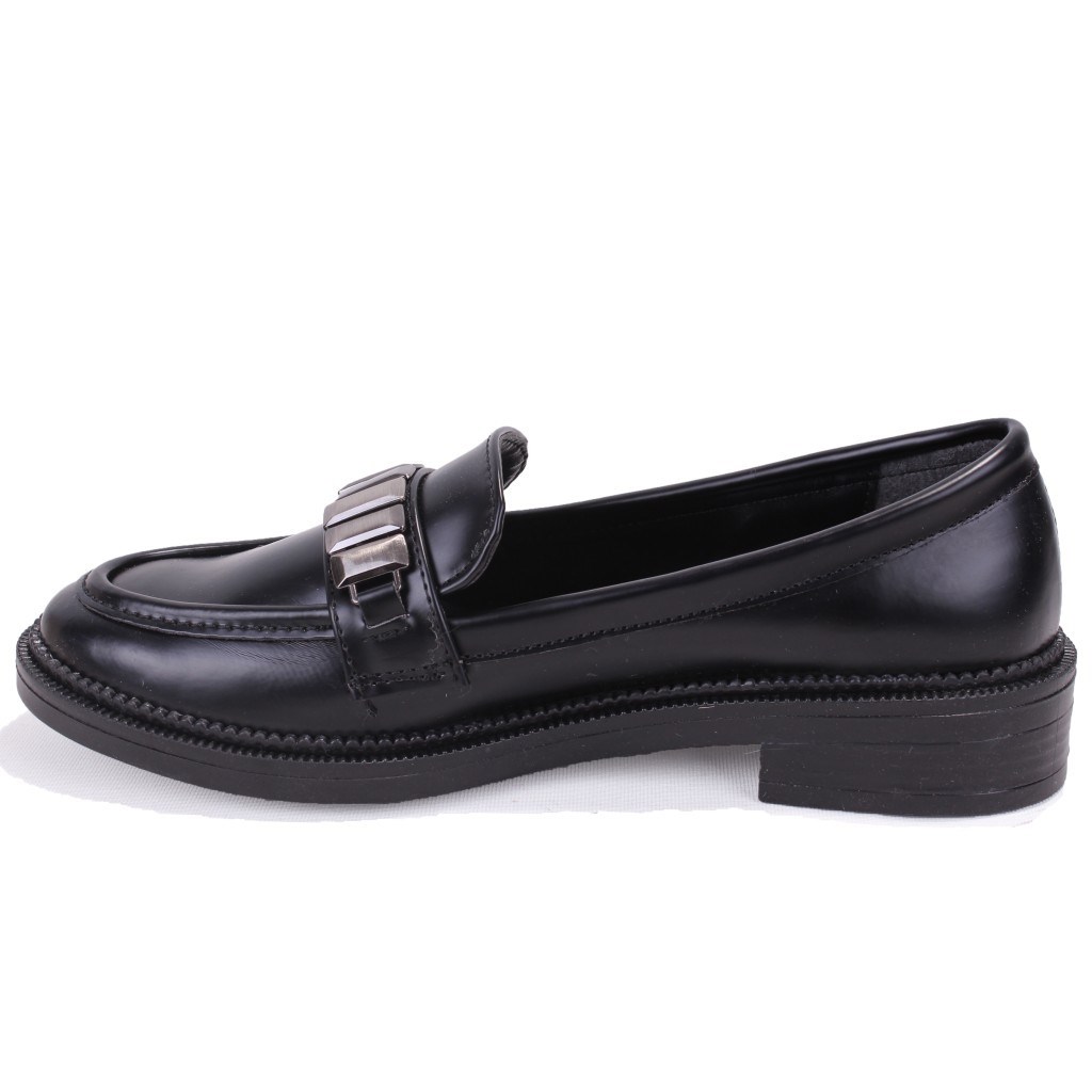 Dagoster DZA07-863702 Siyah Günlük Loafer  Kadın Ayakkabı