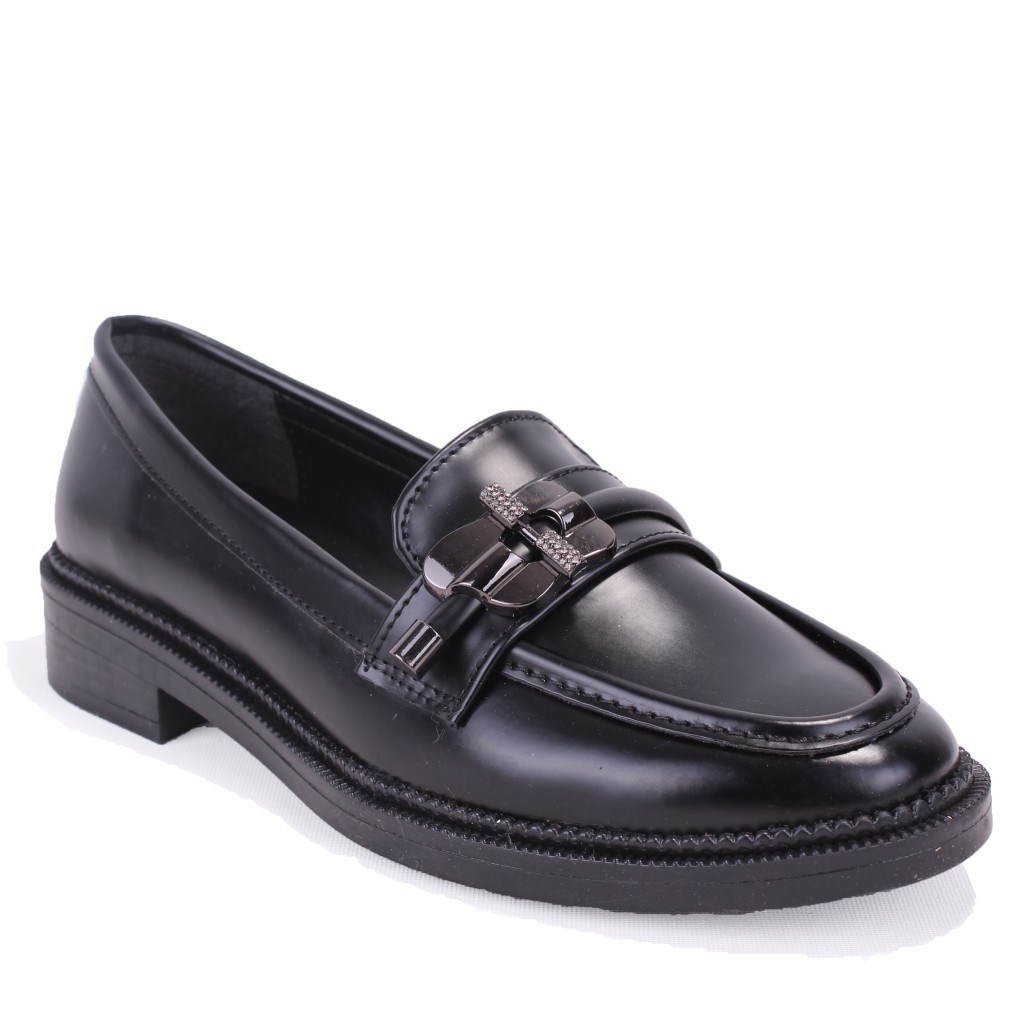 Dagoster DZA07-863705 Siyah Günlük Loafer  Kadın Ayakkabı