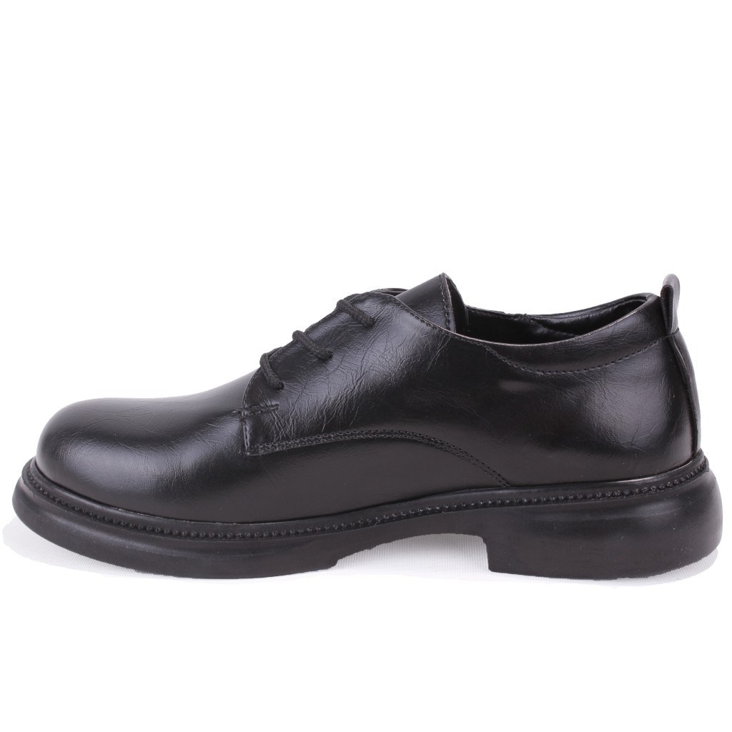 Dagoster DZA07-8892680 Siyah Günlük Bağcıklı Loafer Kadın Ayakkabı