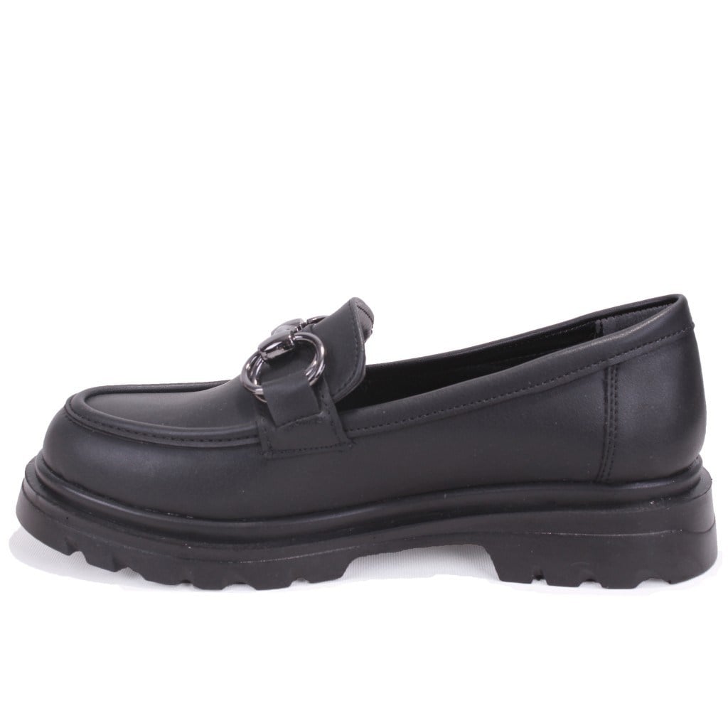 Dagoster DZA07-90830 Siyah Günlük Loafer  Kadın Ayakkabı