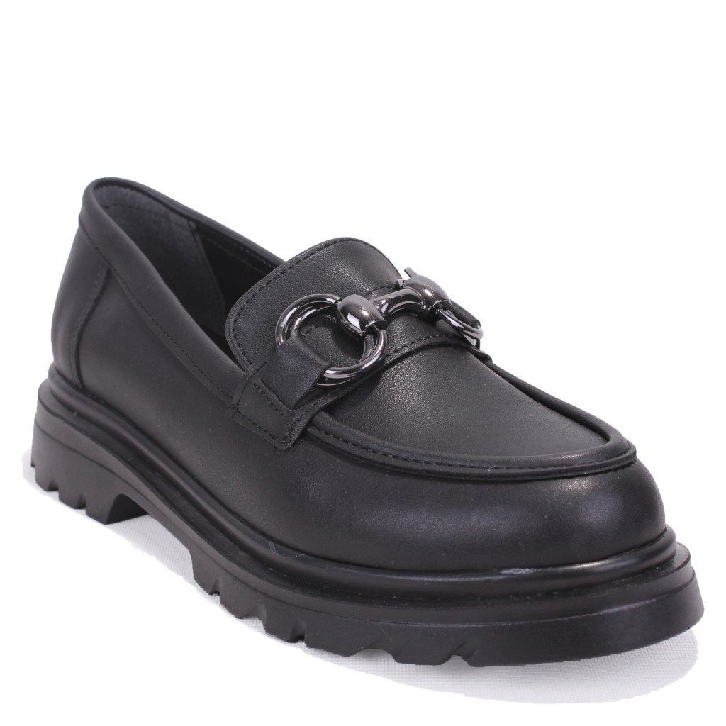 Dagoster DZA07-90830 Siyah Günlük Loafer  Kadın Ayakkabı