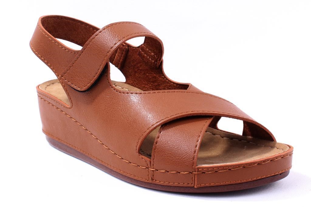 Dagoster DZA37-1810 Taba Günlük Ortopedik Kadın Sandalet