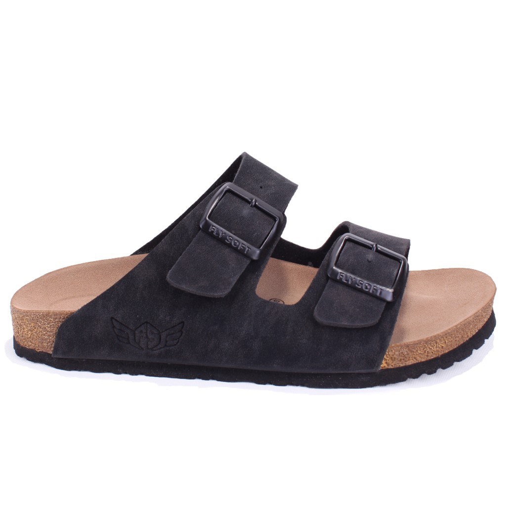 Fly Soft S903 Siyah Günlük Ortopedik Erkek Spor Terlik