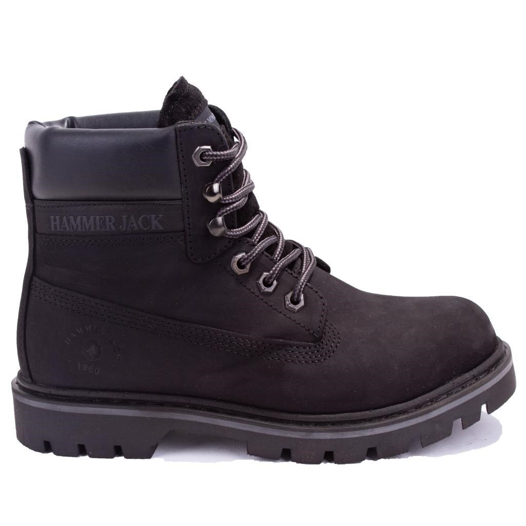 Hammer Jack 10216600 Siyah Ortopedik Günlük Unisex Deri Bot