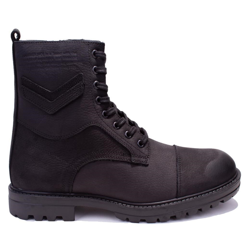 Hammer jack 10217640 Siyah Ortopedik Günlük Deri Erkek Bot