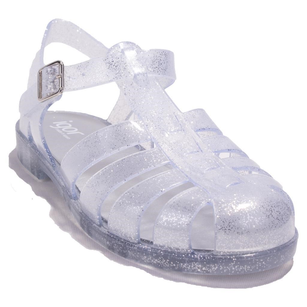 Igor S10262 Bıarrıtz Glitter Beyaz Günlük Kadın Sandalet