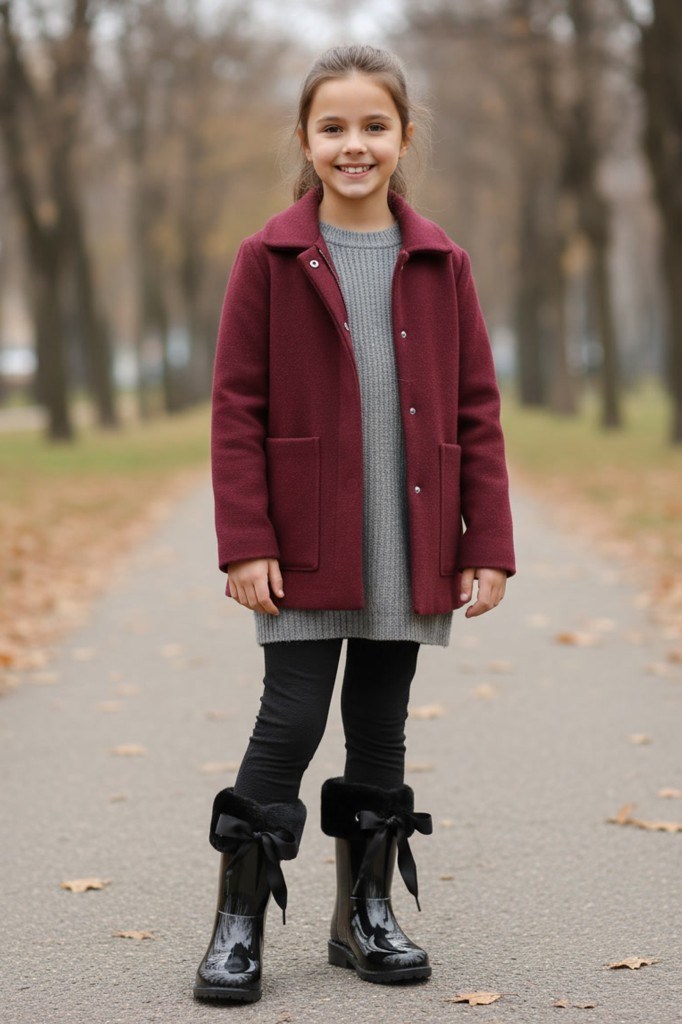 Igor W10239 Campera Charol Soft Siyah Ortopedik Kız Çocuk Yağmur Çizme
