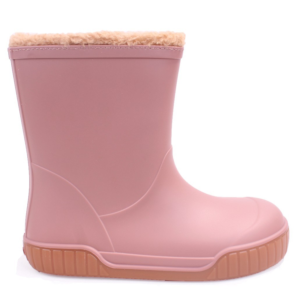İgor W10360 Pau Burreguito Pembe Ortopedik Kürklü Kız Çocuk Yağmur Çizme