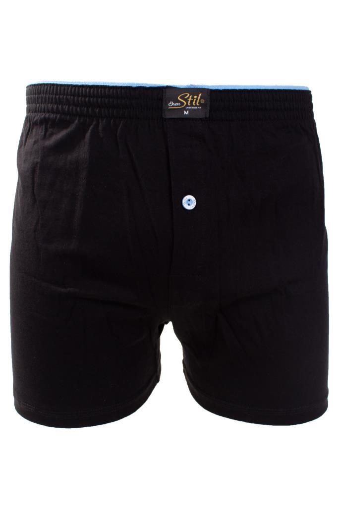ÖREN STİL 44-7000 SİYAH 4LÜ PAKET ERKEK  HAVLU BEL PAMUKLU BOXER