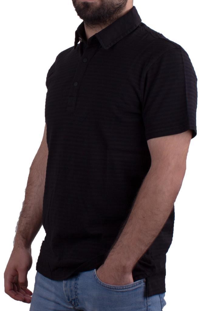 Twister Jeans 2214 Siyah Polo Yaka Erkek T-Shirt