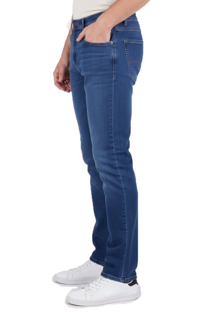 Twister Vegas 132-309 Mavi Yüksek Bel Rahat Paça Erkek Jeans Pantolon