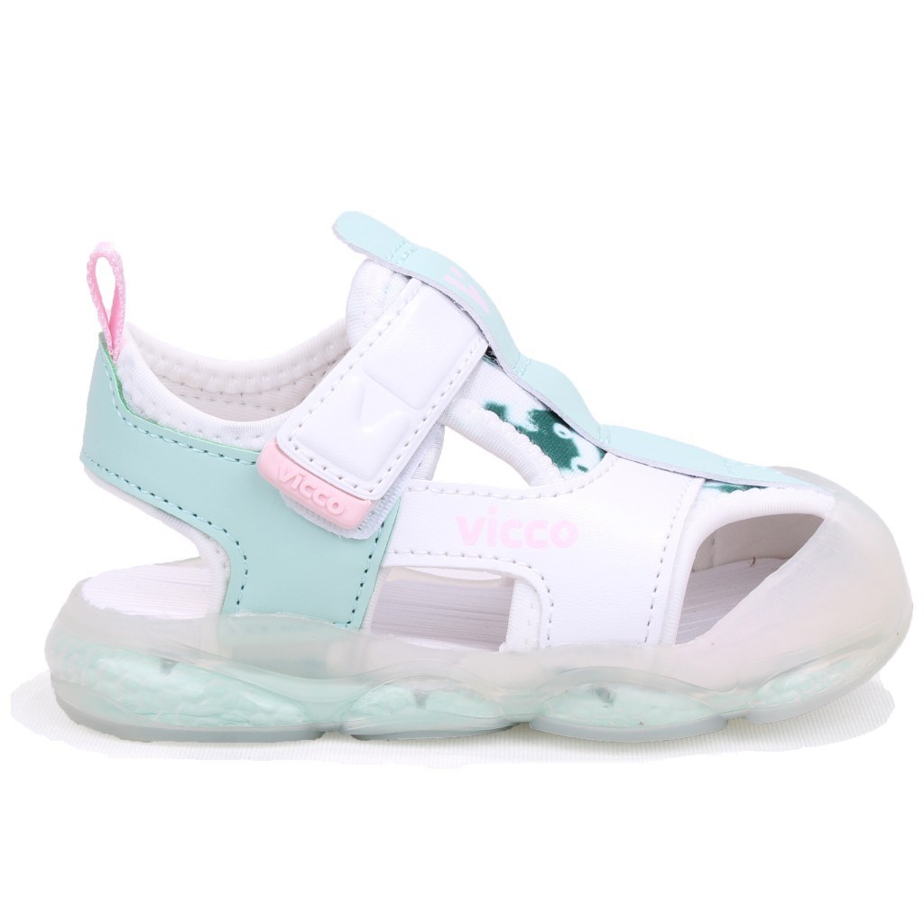 Vicco Live 332B525Y217 Beyaz Ortopedik Günlük Işıklı Kız Çocuk Spor Sandalet