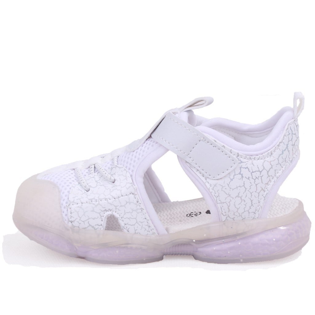 Vicco Monrovia 321B24Y211 Beyaz Ortopedik Günlük Işıklı Kız Çocuk Spor Sandalet